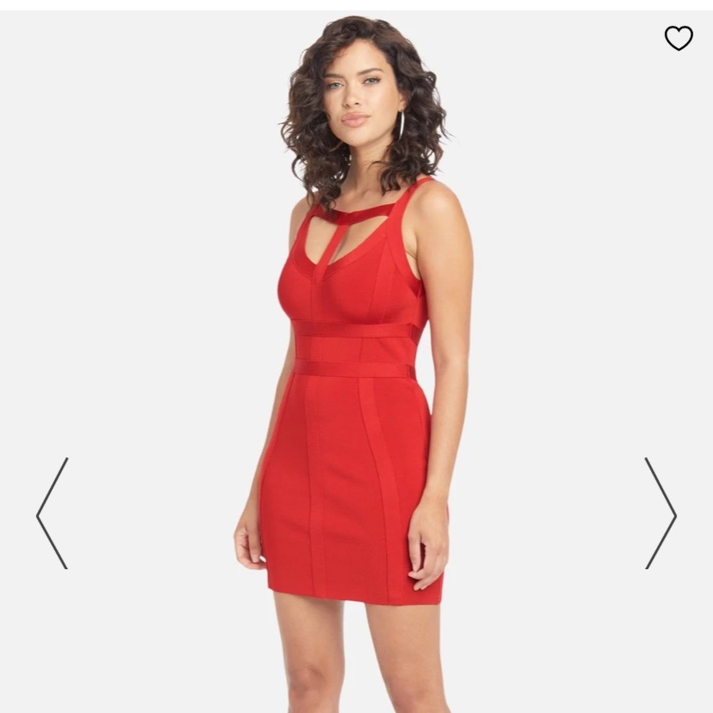 Bebe | Bandage Cutout Red Dress